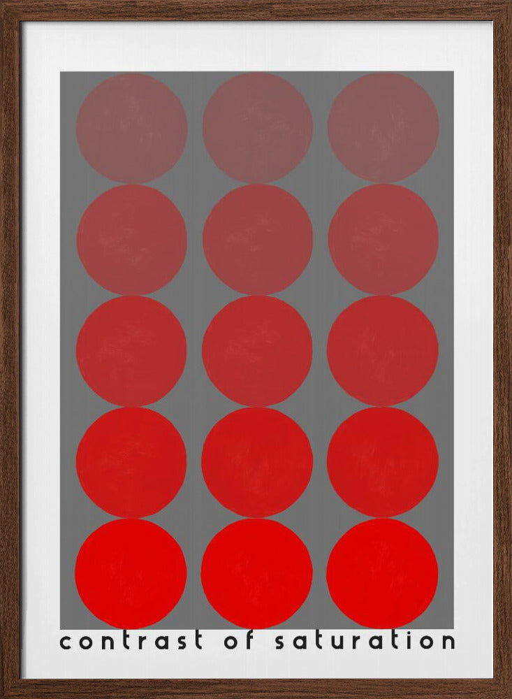 Bauhaus contrast of saturation Poster