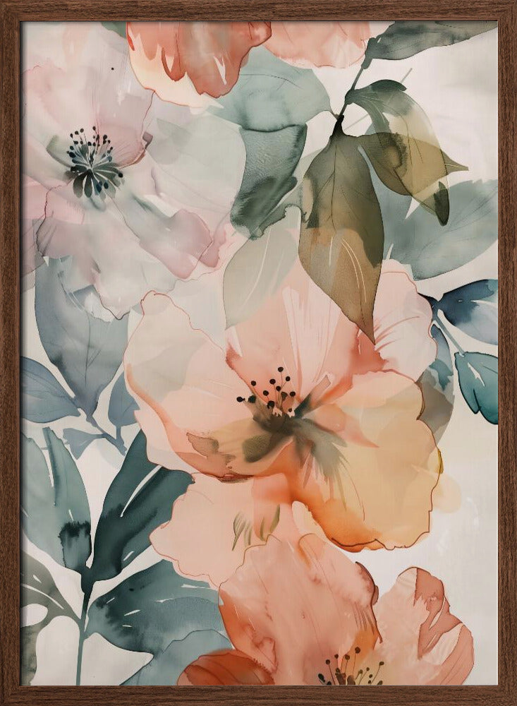 Watercolor Floral No. 3 Poster