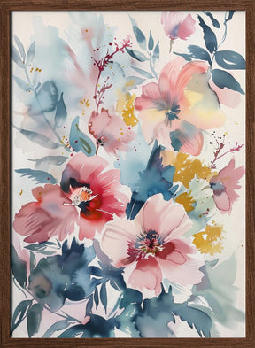 Watercolor Floral No. 4 Poster