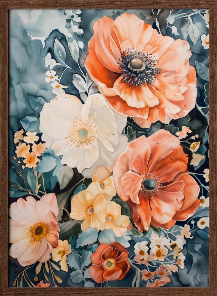 Watercolor Floral No. 7 Poster