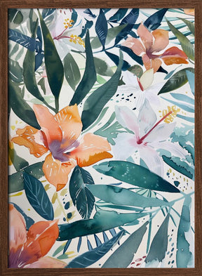 Watercolor Floral No. 9 Poster