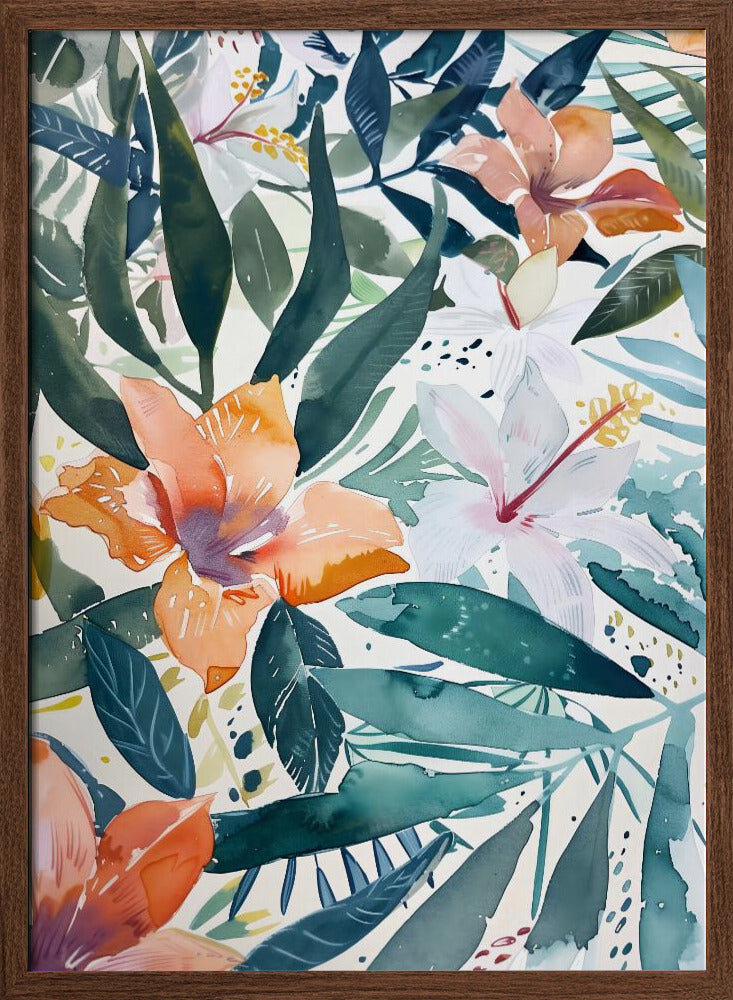 Watercolor Floral No. 9 Poster