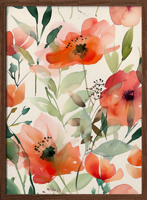 Watercolor Floral No. 10 Poster