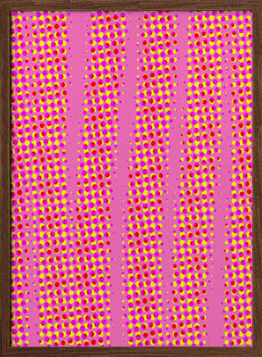 Pink Dots Pattern Poster