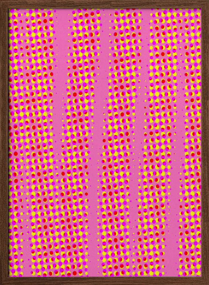 Pink Dots Pattern Poster