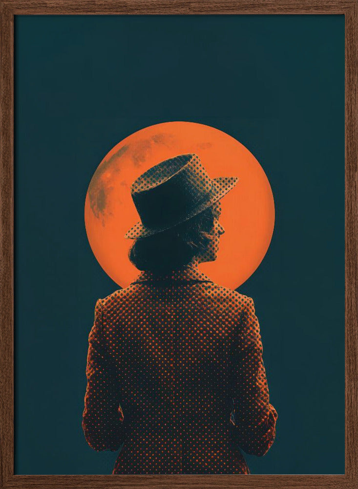 She and the Moon Poster