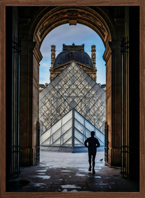 louvre pyramid Poster