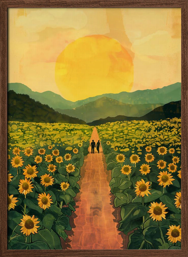 Sunflower Plantation Poster