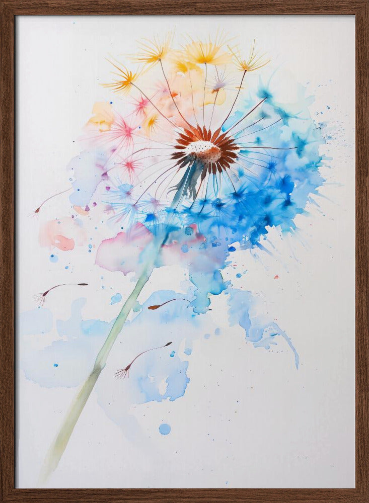 Abstract Dandelion Poster