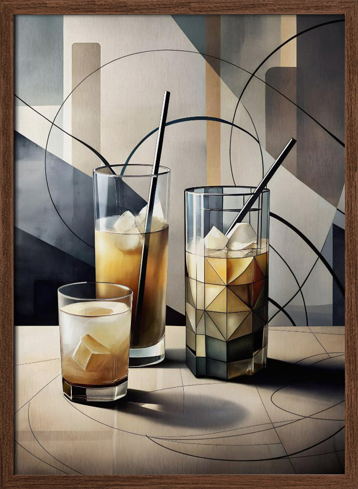 Cubist Cocktails Poster