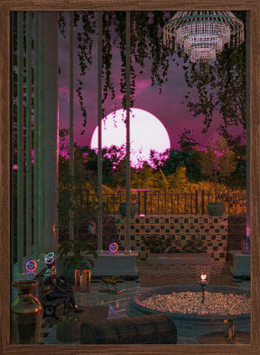 Purple Moon Palace Poster