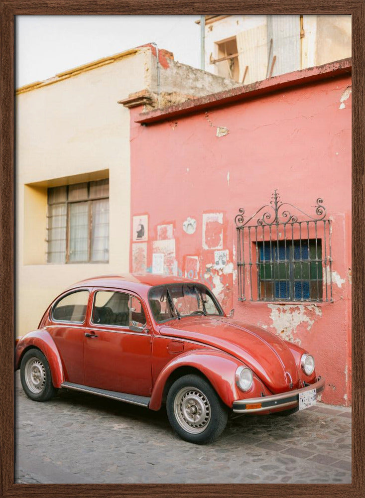 Volskwagen Beetle in Oaxaca Poster