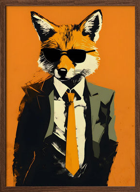 Fox In a Suit Poster