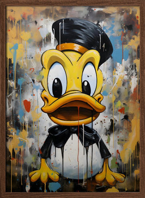 Street Art Duck Poster