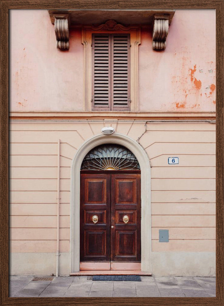 Bologna in Pink | Italy travel photography Poster