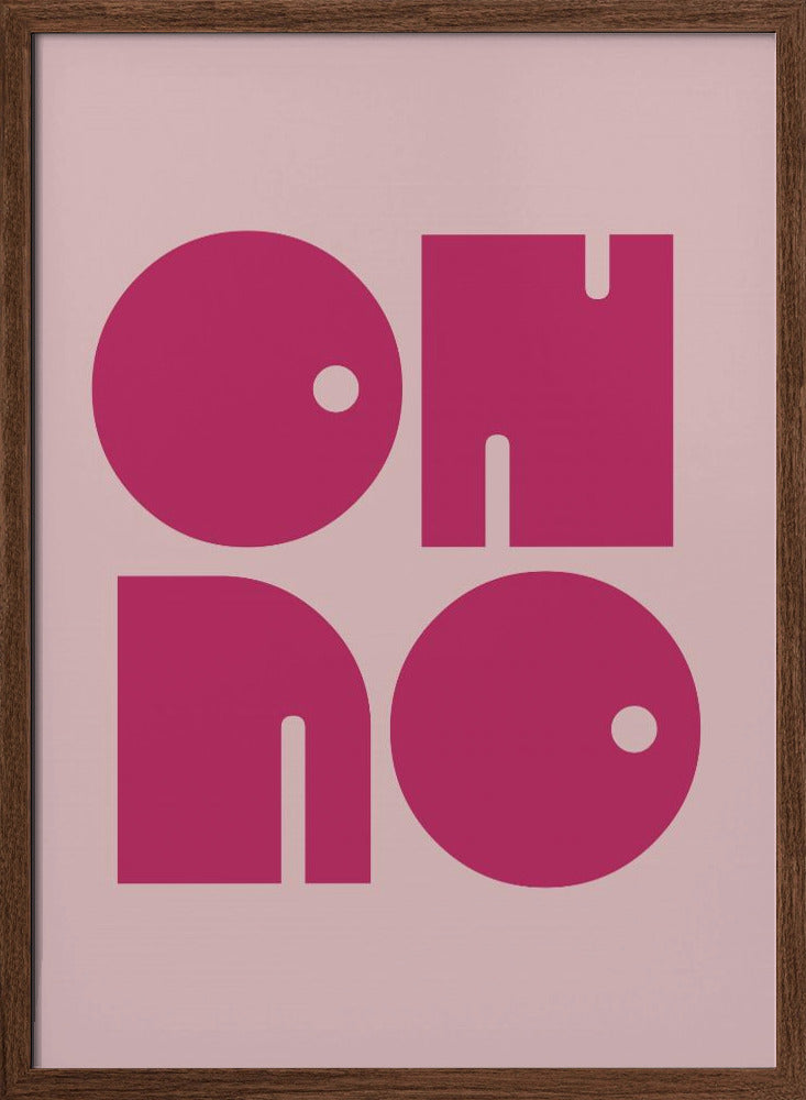 Oh No  Pink Cerry Pink.psdratio 3x4 Print By Bohonewart Poster