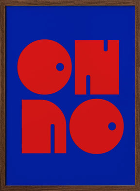 Oh No Dark Blue Recovered.psdratio 3x4 Print By Bohonewart Poster