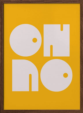 Oh No Yellowratio 3x4 Print By Bohonewart Poster