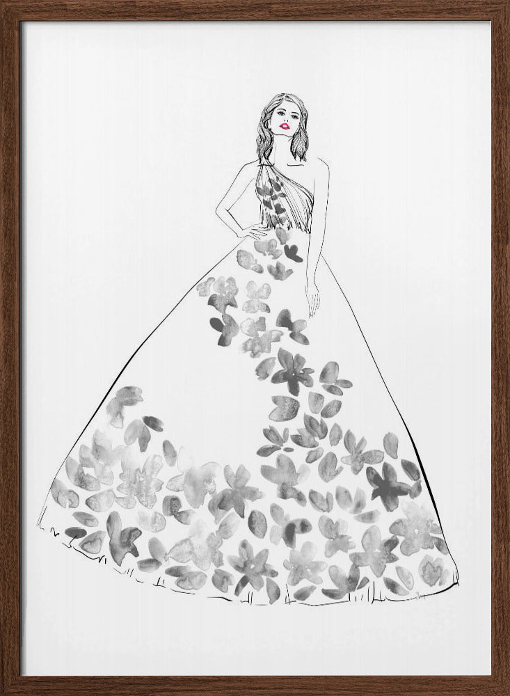 Oleta fashion illustration Poster