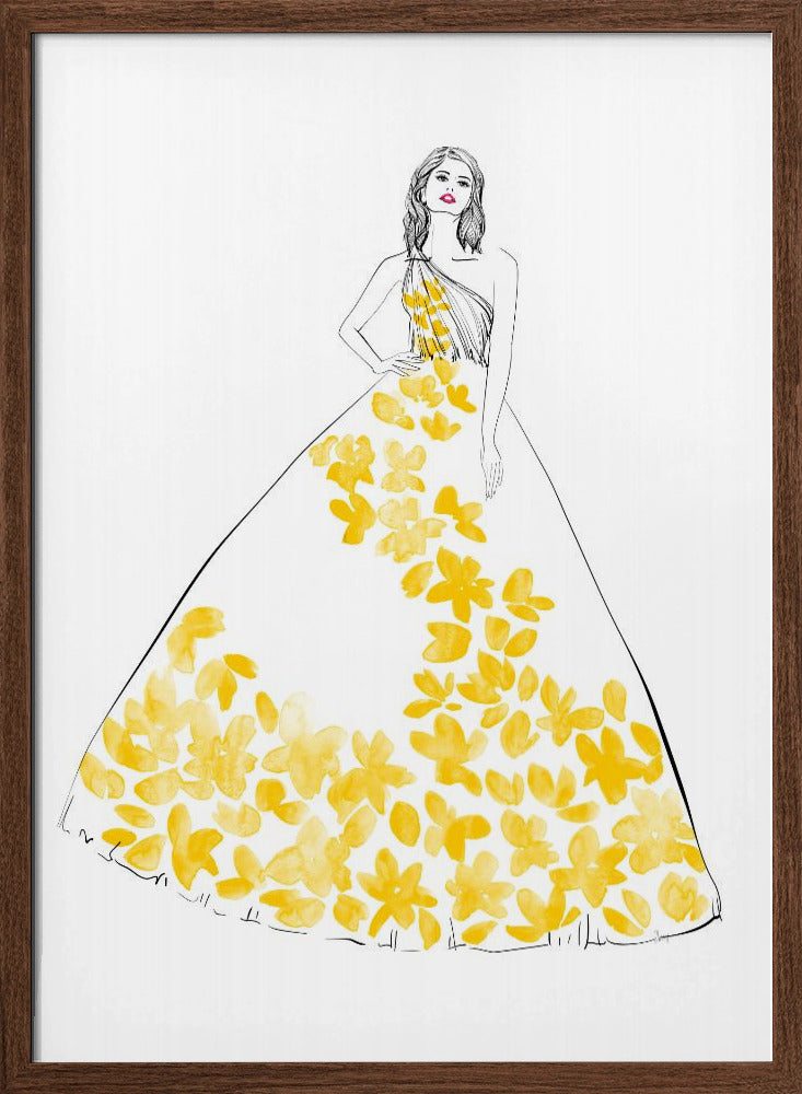 Oleta fashion illustration Poster