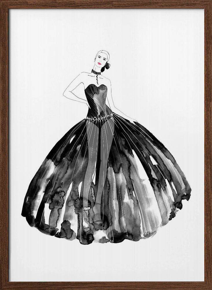 Beren fashion illustration Poster