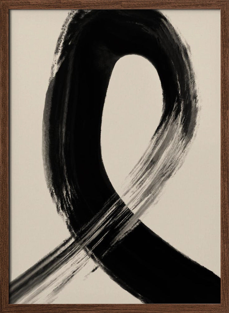 Black Strokes No 27 Poster