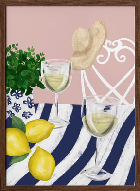 White wine for two Poster