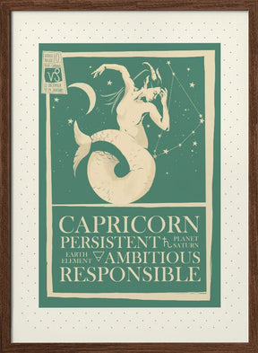 Capricorn Zodiac Poster Poster