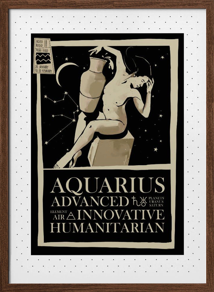 Aquarius Zodiac Poster Poster