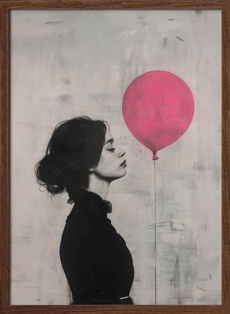 The Girl With the Pink Balloon Poster