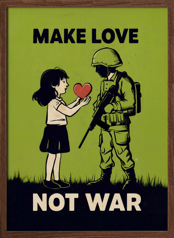 Make Love   Not War Poster