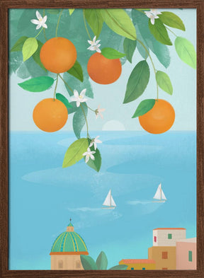 Amalfi Oranges Poster