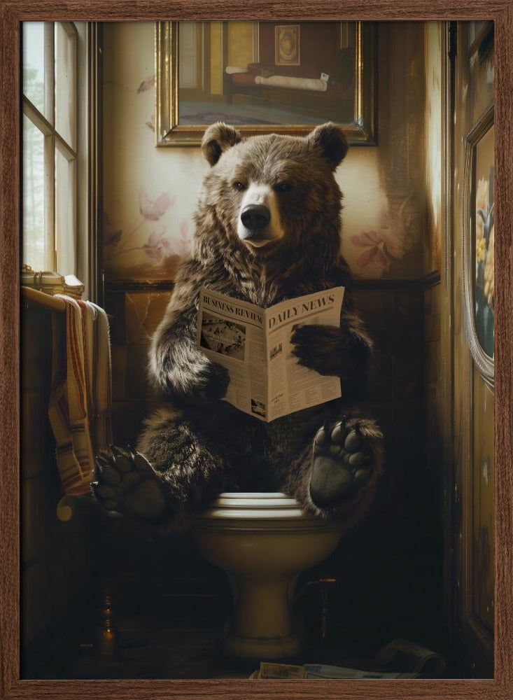 The Toilet Bear Poster