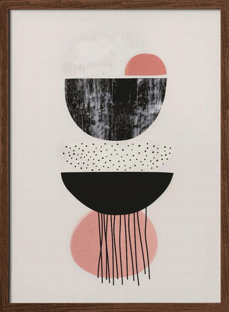 Abstract Minimalist Shapes No 5 Poster