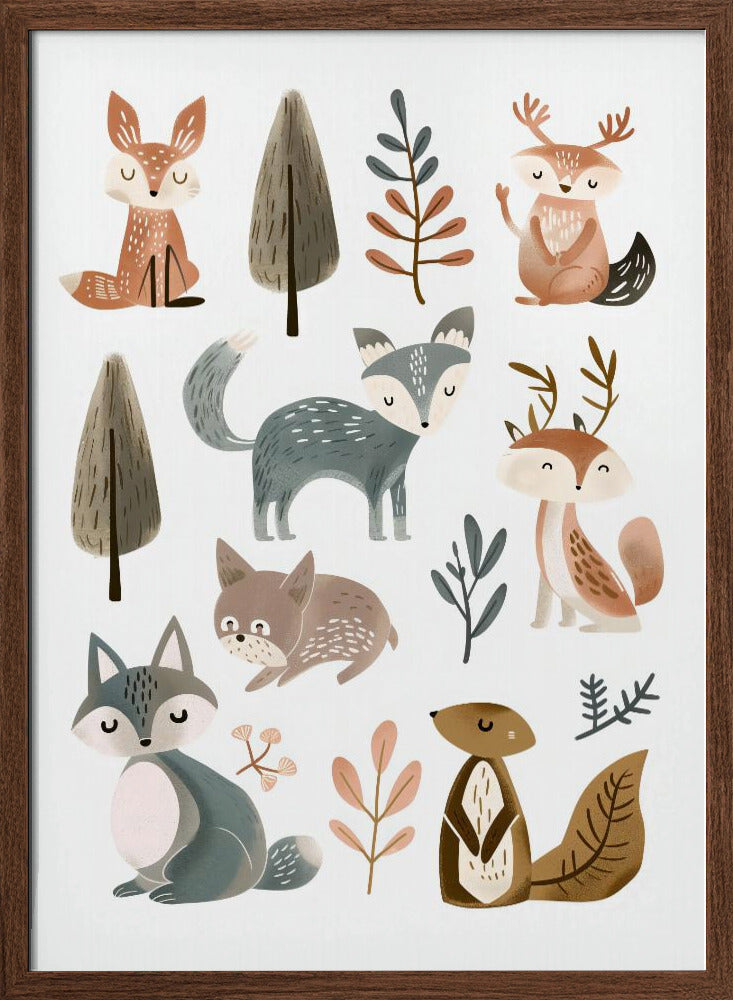 Cute Animals No 1 Poster