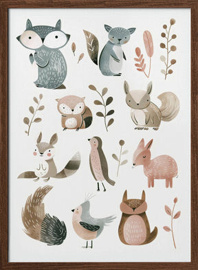 Cute Animals No 2 Poster