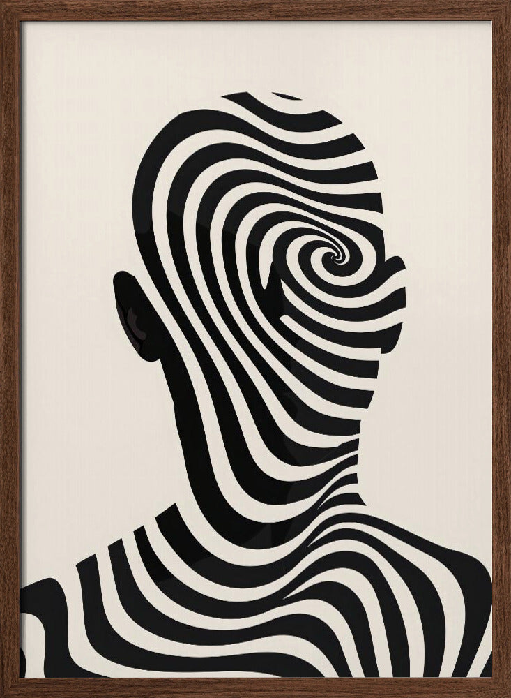 Striped Man Poster