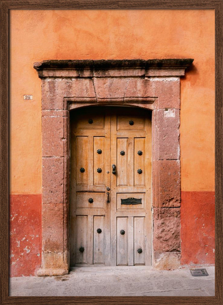 San Miguel de Allende Door | Mexico Travel Photography Poster