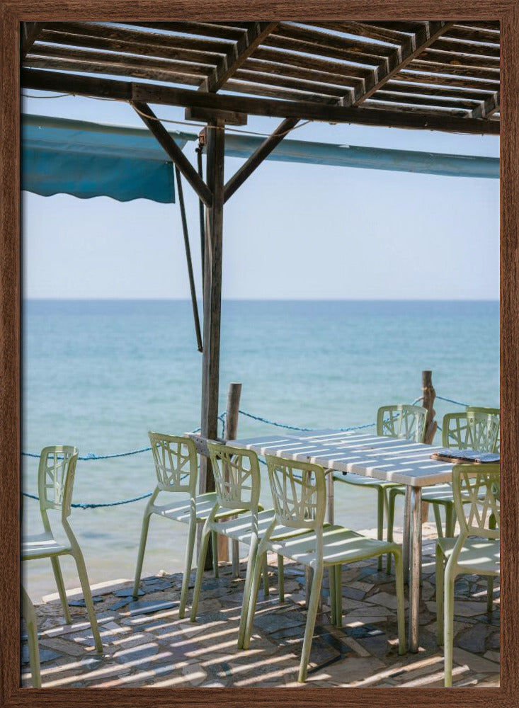 Oceanside View in Morocco Poster