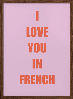 Frenchloveorange Ratioiso Poster