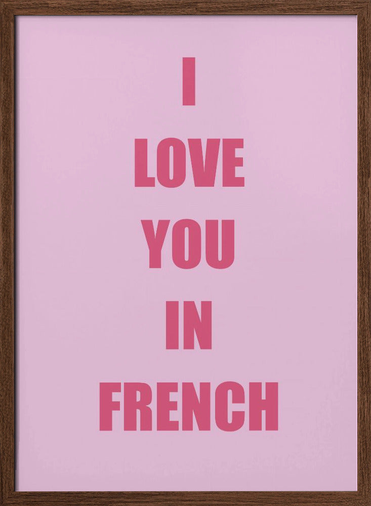 Frenchlovepink Ratioiso Poster