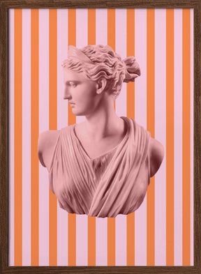 Artemispinkorangestripes Ratio2x3 Poster