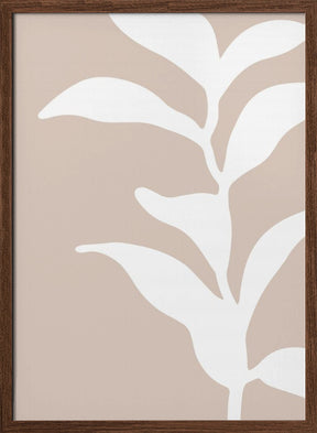 Beigeleafabstract Ratio2x3 Poster