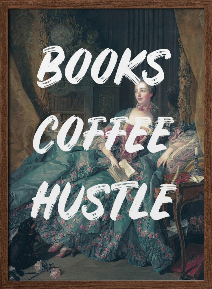 Bookscoffeewhite Ratioiso Poster