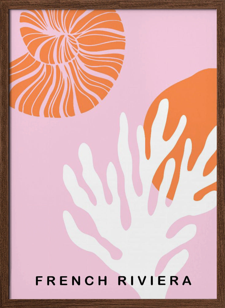 Rivierapinkorange Ratioiso Poster