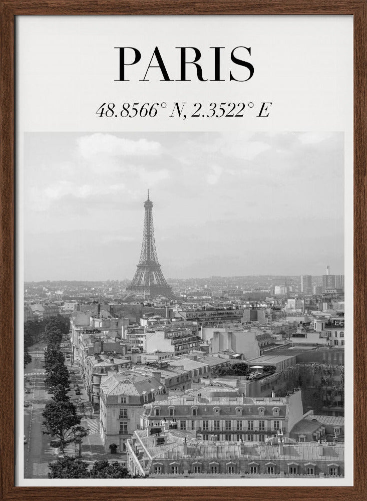 Minimalistparisbw Ratioiso Poster