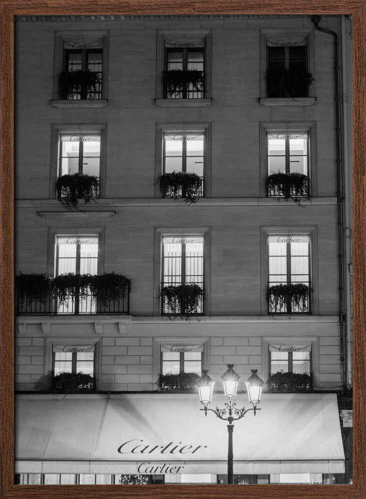 Paris Place Vendome Black and White Poster