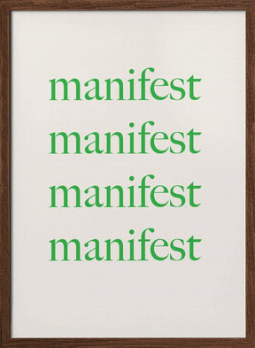 Manifestgreenbeige Ratio2x3 Poster