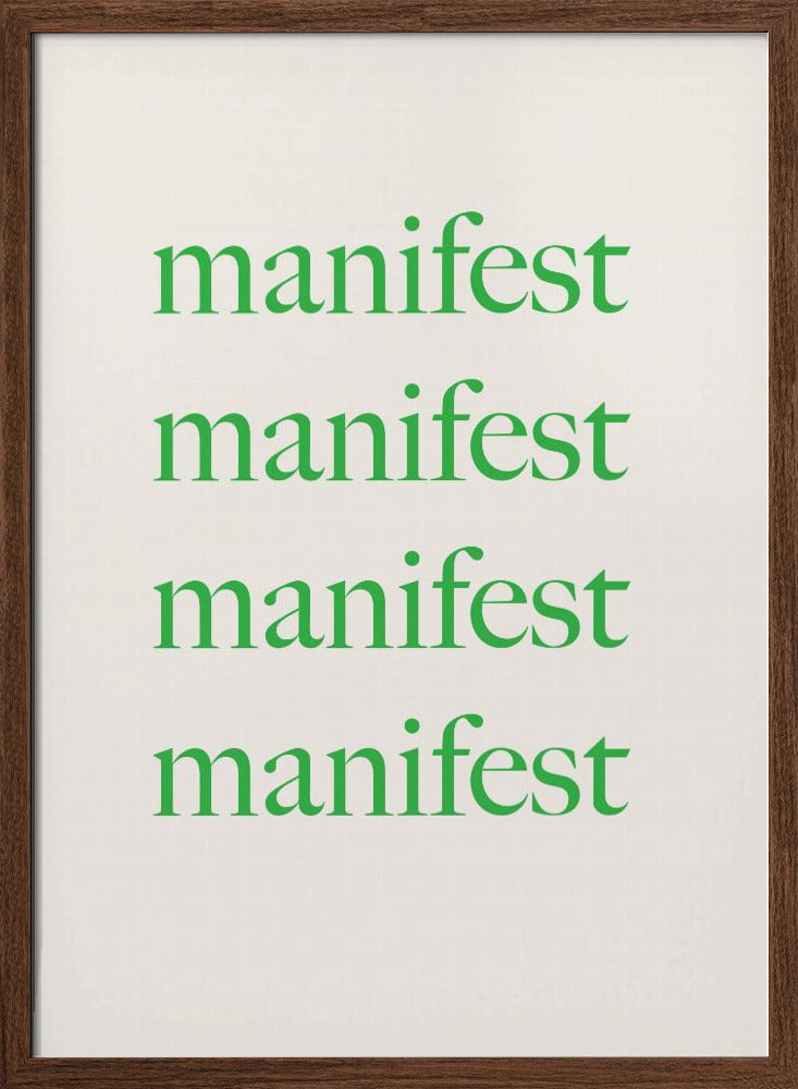 Manifestgreenbeige Ratio2x3 Poster