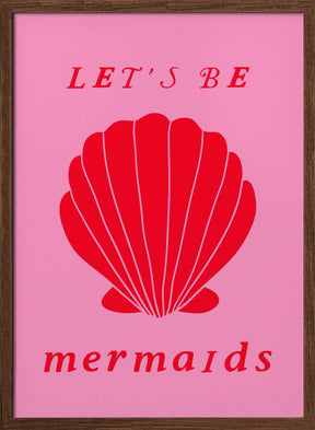 Mermaidspinkred Ratioiso Poster